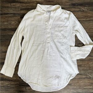 Liz Claiborne Cream Textured Blouse